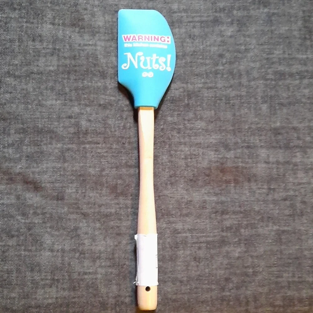 Warning This Kitchen Contains Nuts Funny Spatula Heat Resistant Dish Washer Safe